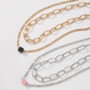 double clavicle chain female exaggerated punk hiphop chain necklace alloy resin personality necklacepicture18