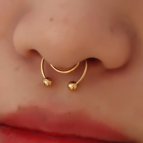 stainless steel nose clip U-shaped non-perforated nose nails nose ring piercing jewelry NHNZ440262's discount tags