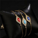 European and American fight color dripping oil copper microinlaid zircon devils eye adjustable jewelry braceletpicture11