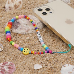 exotic mobile phone chain anti-lost LOVE letter acrylic mobile phone rope wholesale