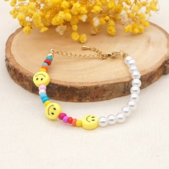 exquisite jewelry yellow smiley lobster clasp tail chain bracelet wholesale