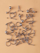 Stainless Steel Labret Nose Ring 60 Sets Amazon Sales Accessories Nose Stud Piercing Jewelry Europe and America Cross Border Supplypicture10