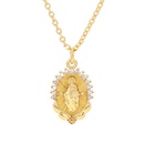 CrossBorder European and American Virgin Mary Pendant Necklace Diamond Virgin Mary Sweater Chain Men and Women Accessories in Stock Wholesalepicture6