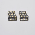 exaggerated metal folds gold foil irregular earrings S925 silver needle trendy personality geometric earringspicture15
