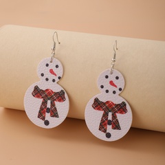 2021 European and American cross-border new jewelry Christmas snowman earrings