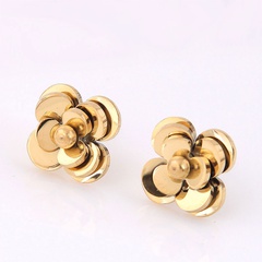 Korean fashion sweet simple rose personality female earrings