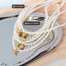 French Ins Special Interest Light Luxury Freshwater Pearl DIY Necklace Titanium Steel Ball Pendant Plated 18K Gold Jewelry P104picture8