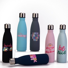 new creative stainless steel bottle 500ml portable insulation outdoor sports cup wholesale