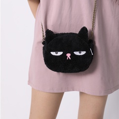 Korean new plush chain bag cute messenger soft cute personality shoulder bag