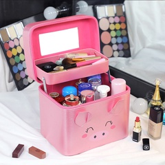 large-capacity cosmetic bag small portable portable cosmetic case new piggy cosmetic storage box