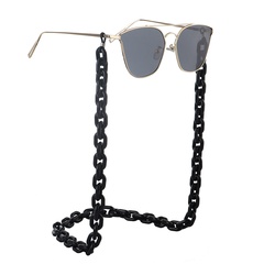 acrylic plastic black simple retro fashion environmental protection glasses chain anti-skid and anti-lost