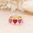 candy color love heart dripping ring creative peach heart ring crossborder simple dripping index ringpicture17