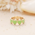 candy color love heart dripping ring creative peach heart ring crossborder simple dripping index ringpicture18