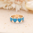 candy color love heart dripping ring creative peach heart ring crossborder simple dripping index ringpicture19