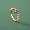 Korean Style Simple Special Interest Light Luxury Design Blue Ocean MicroInlaid Surface Shining Zircon Copper Ring Inspicture14