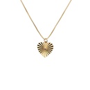 Copper zircon heartshaped pendant necklace retro evil eye necklace jewelrypicture18