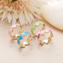 candy color love heart dripping ring creative peach heart ring crossborder simple dripping index ringpicture14