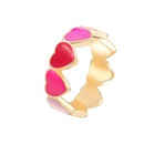 candy color love heart dripping ring creative peach heart ring crossborder simple dripping index ringpicture15