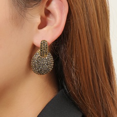 European and American new crystal ball earrings accessories