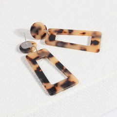 Fashion exaggerated acrylic leopard earrings wholesale