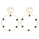 Pearl Circle Diamond Earrings Wholesalepicture6
