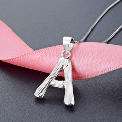 New Korean Creative 26 English Letter Pendant S925 Sterling Silver Necklace Pendent