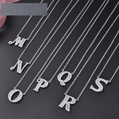Korean Fashion 26 English Letter Necklace S925 Silver Personality Necklace Wholesale