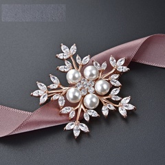 Pearl Big Flower S925 Silver Breast Pin Elegant High-End Temperament Super Fairy Ol Business Wear Accessories Original Wholesale
