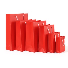 [Ein Jahr Garantie] Große rote tragbare Papiertüte für festliche Hochzeits geschenke