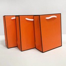 Sac  main Sac de transport Orange Blanc Carton Bijoux Sac cadeau Sac en papier Emballagepicture5