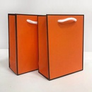 Sac  main Sac de transport Orange Blanc Carton Bijoux Sac cadeau Sac en papier Emballagepicture6