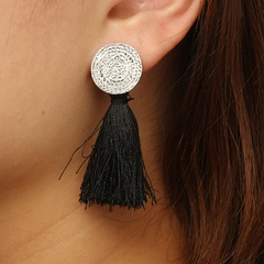 new alloy wheat earrings Bohemia ethnic style fringed geometric metal grain earrings