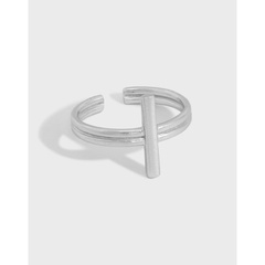 Koreanisches Nischendesign Kreuztextur S925 Sterling Silber offener Ring weiblicher Großhandel