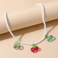 Korean creative pearl simple cherry necklace wholesalepicture5