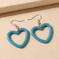 Korean simple fashion hollow resin peach heart earrings wholesalepicture5