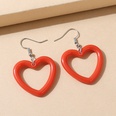 Korean simple fashion hollow resin peach heart earrings wholesalepicture6