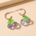 European and American niche creative fruit fashion cherry earringspicture5