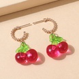 European and American niche creative fruit fashion cherry earringspicture6