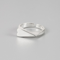 Koreanische Persönlichkeit kreativer 925 Sterling Silber herzförmiger Ring Großhandel