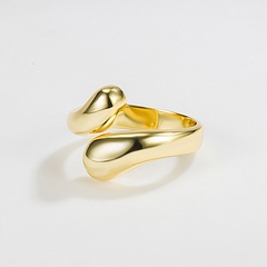 Korea 925 Sterling Silber Tropfenring weiblicher offener Ring kreativer Zeigefingerring