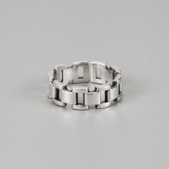 Mode S925 Sterling Silber Kettenform Ring offener Ring Großhandel