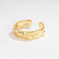 Korean irregular ring personality S925 silver ring wholesale