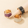 Korean creative color ice cream enamel glaze irregular open ring 2piece wholesalepicture19