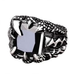 Men's Fashion Geometric Titanium Steel Ring
