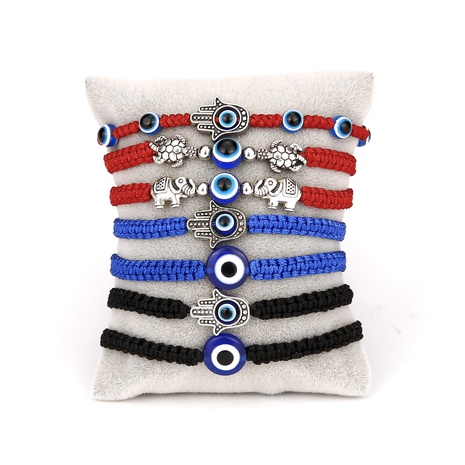 Bracelet réglable de mode créatif nouveau bracelet oeil bleu bracelet tressé corde rouge mauvais œil NHGO476876's discount tags