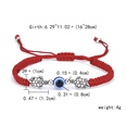 Mode verstellbares Armband kreatives neues blaues Auge Armband bses Auge rotes Seil geflochtenes Armbandpicture15