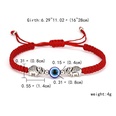 Bracelet rglable de mode cratif nouveau bracelet oeil bleu bracelet tress corde rouge mauvais ilpicture16