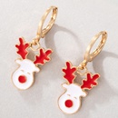 new Christmas wreath dripping earrings cartoon elk earrings wholesalepicture9