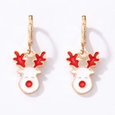 new Christmas wreath dripping earrings cartoon elk earrings wholesalepicture13