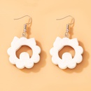 European and American color resin Christmas wreath ear hook snowman bow earringspicture11